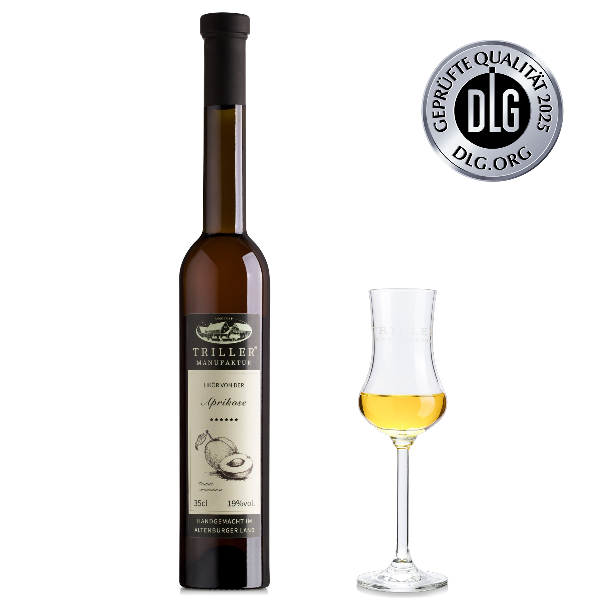 Likör von der Aprikose